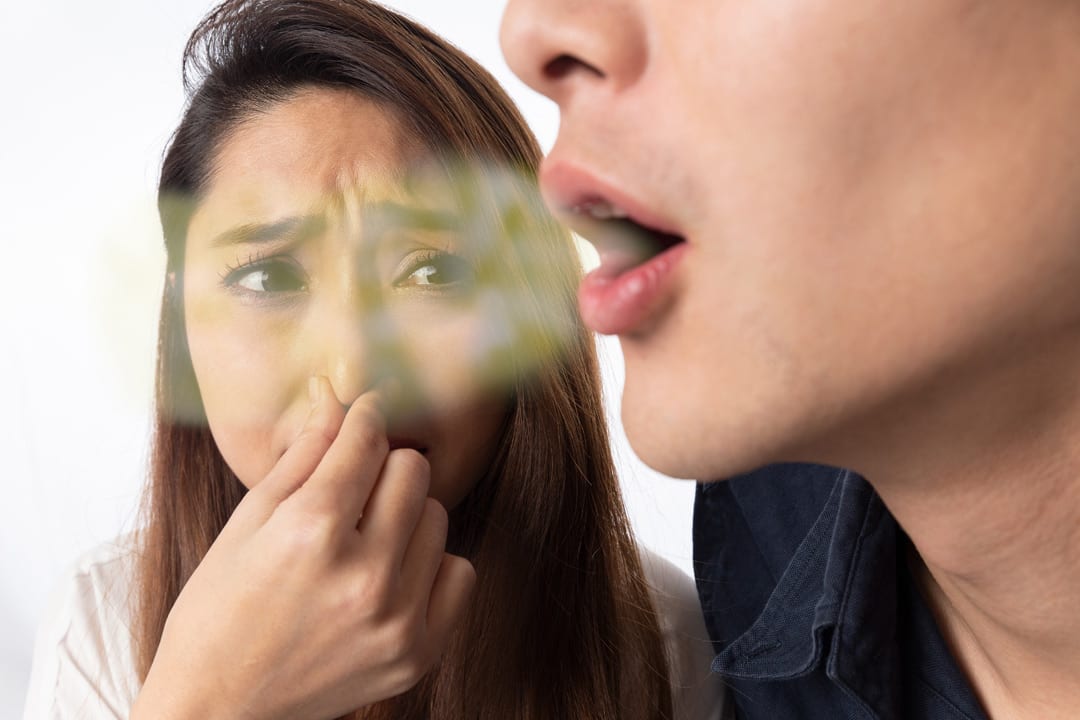 bad breath due to impacted wisdom tooth