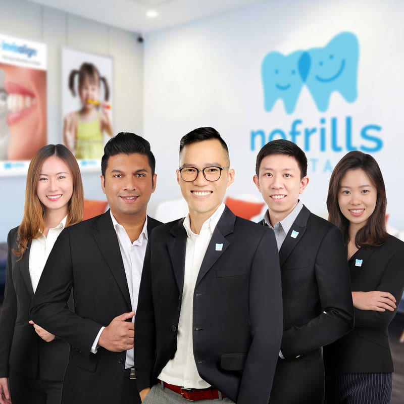 The-NoFrills-Dental-Team NoFrills Dental Team of Professionals | Professional Team of Dentists in Singapore | Best dentists in Singapore