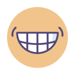 DentalIconSet_Expanded_Smile woman suffering from implant allergy