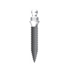 Ball head single piece dental implant
